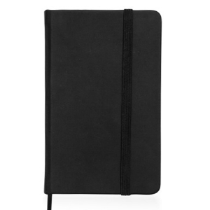 Imagem de BLOCO DE NOTAS CAPA DURA E ELÁSTICO 100FOLHAS 95X145MM PRETO
