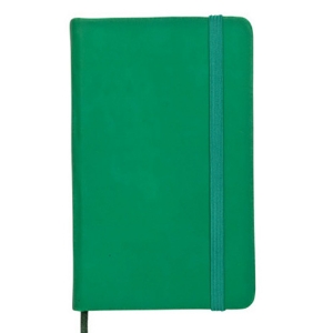 Picture of BLOCO DE NOTAS CAPA DURA E ELÁSTICO 100FOLHAS 95X145MM VERDE