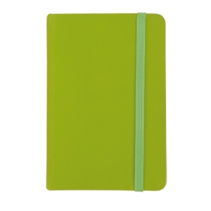 Imagem de BLOCO DE NOTAS CAPA DURA E ELÁSTICO 100FOLHAS 95X145MM VERDE LIMA