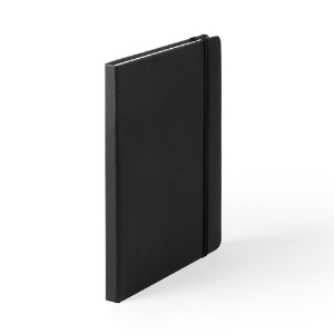 Imagem de BLOCO NOTAS CAPA DURA COM ELÁSTICO 147X210MM 100F PRETO PAUTADO (5300)
