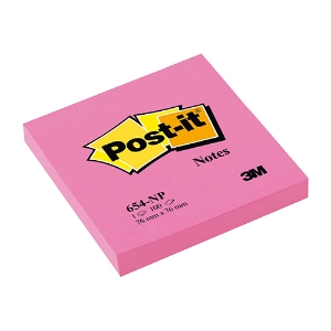 Picture of BLOCO DE NOTAS ADERENTES POST-IT 76X76 654NP NEON FUCSIA 100FOLHAS