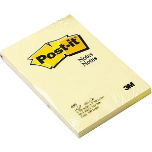 Imagem de BLOCO NOTAS ADERENTES POST-IT 102X152 659 AMARELO 100FOLHAS