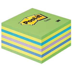 Picture of CUBO BLOCO DE NOTAS ADERENTES POST-IT 76X76 2028NB VERDE NEON 450FOLHAS