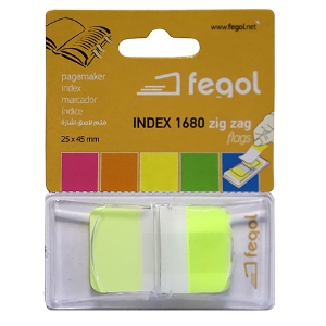 Imagem de INDEX ADERENTE FEGOL 1680-05 1"PLG. (25X43MM) AMARELO