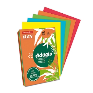 Imagem de RESMA PAPEL COLORIDO A4 80GR ADAGIO COM 5 CORES INTENSAS