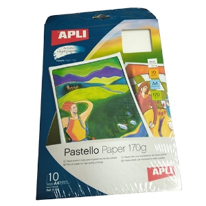 Imagem de PAPEL APLI TEXTURADO PASTEL MATE A4 170GR INKJET 11154 (PACK 10 FOLHAS)
