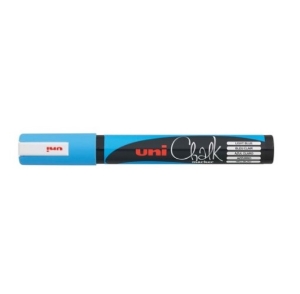 Imagem de MARCADOR GIZ LÍQUIDO UNI CHALK PWE-5M AZUL CLARO