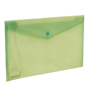 Imagem de BOLSA TIPO ENVELOPE A4 COM MOLA FEGOL E105 VERDE TRANSLÚCIDO