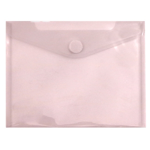 Imagem de BOLSA TIPO ENVELOPE A5 COM VELCRO FEGOL E107 ROSA PASTEL