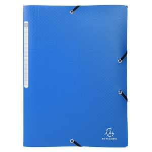 Imagem de CAPA C/ELASTICOS PP A4 EXACOMPTA AZUL CL. (55082E)