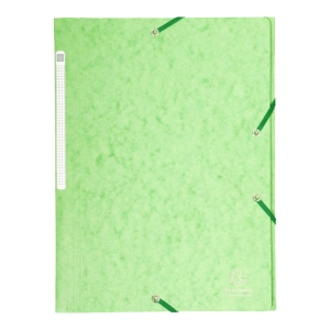Imagem de CAPA COM 3 ABAS E ELÁSTICOS A4 CLA 425GR EXACOMPTA VERDE CLARO (17122E)