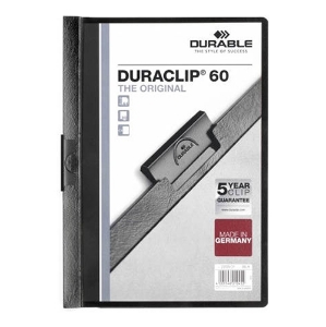 Imagem de CLASSIFICADOR C/CLIP DURABLE 2209 A4 P/60F PRETO 01