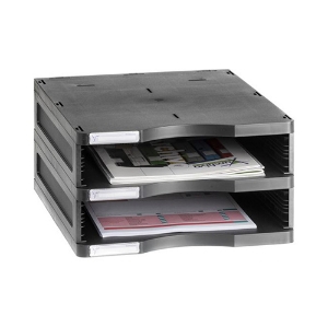 Imagem de DISTRIBUIDOR 2 PRATELEIRAS ARCHIVO2000 6512NE PRETO