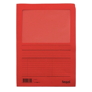 Imagem de DOSSIER PROTOCOLO A4 CLA 140GR FEGOL 76395 VERMELHO