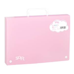 Picture of MALA A4 L40 C/ASA CARCHIVO SOFT PP ROSA PASTEL (60164025)