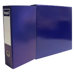 Picture of PASTA ARQUIVO COM CAIXA A4 FEGOL 300/80 AZUL