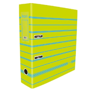 Picture of PASTA ARQUIVO A4 FEGOL NEO:STYLE L80 018228 RISCAS VERDE LIMAO