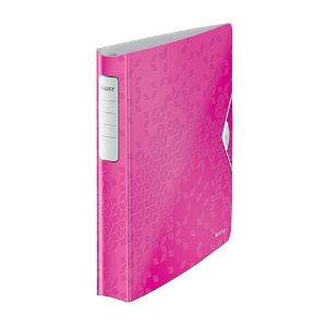 Imagem de PASTA ARQUIVO A4 LEITZ L30 ACTIVE WOW 4240 4ARGOLAS ROSA