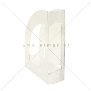 Imagem de PORTA-REVISTAS PLÁSTICO FEGOL 200 CRISTAL TRANSPARENTE