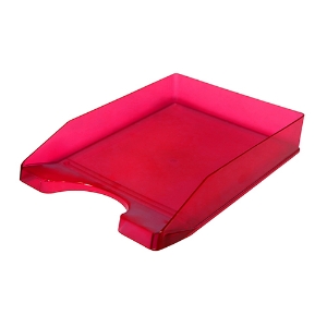 Imagem de TABULEIRO DE SECRETÁRIA SIMPLES FEGOL VERMELHO TRANSLÚCIDO