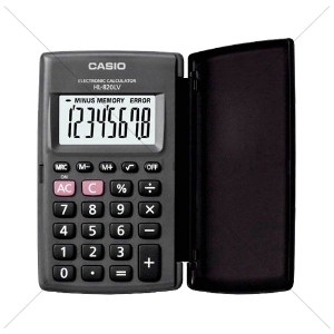 Picture of CALCULADORA DE BOLSO BÁSICA CASIO HL-820LV COM TAMPA RIGIDA
