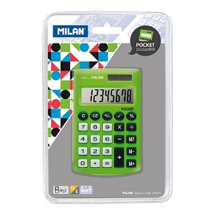 Imagem de CALCULADORA DE BOLSO MILAN POCKET VERDE (150908GBL)