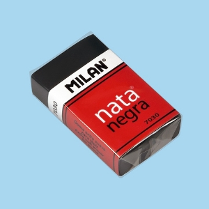 Imagem de BORRACHA MILAN NATA NEGRA 7030 (CPM7030CF)