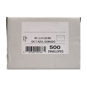 Imagem de ENV. C/6 114X162 P.BICO 70G AZUL REF.70 (CX.500UDS)