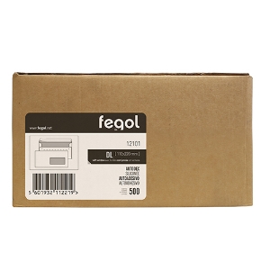 Imagem de ENV. DL 110X220 C/JANELA FEGOL 12101 ADES. SERR. (CX.500UNI)