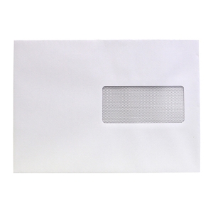 Imagem de ENVELOPES C/5 162X229MM COM JANELA BRANCO 90GR ADESIVO (CAIXA 500 UNI)