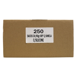 Imagem de SACO C4 229X324MM COM JANELA BRANCO 90GR GOMADO