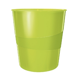 Imagem de CESTO PAPEIS INUTEIS LEITZ WOW 5278 15LT VERDE