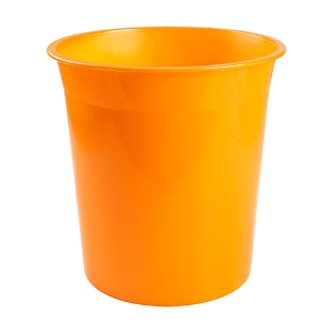 Picture of CESTO PAPÉIS INÚTEIS PLÁSTICO TRANSLÚCIDO 13LT LARANJA
