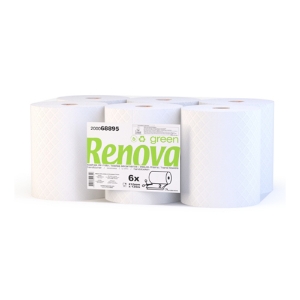 Imagem de TOALHAS DE MÃO RENOVAGREEN 210MMX120MT 2FOLHAS (PACK COM 6 ROLOS)