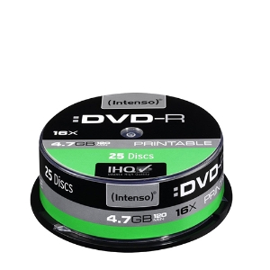 Picture of BOB.25 DVD-R 4.7GB/120M. PRINTABLE INTENSO (4801154)
