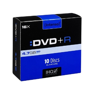 Imagem de DVD+R 4.7GB/120M. INTENSO (4111652) (CX.SLIM)