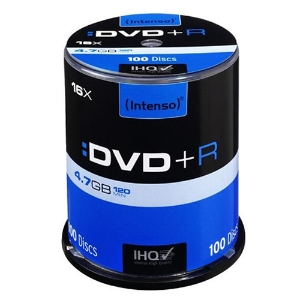 Picture of BOB.100 DVD+R 4.7GB/120M. INTENSO 16X (4111156)