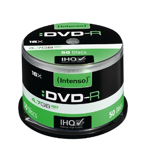 Picture of BOB.50 DVD-R 4.7GB/120M. INTENSO (4101155)