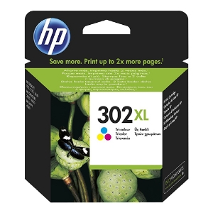 Imagem de TINTEIRO ORIGINAL HP 302XL F6U67AE CORES ALTA CAPAC.
