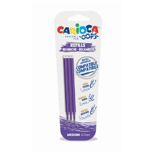 Imagem de BLT.3 RECARGAS CARIOCA OOPS 0.7MM VIOLETA (43041/09)