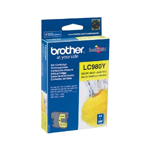 Imagem de TINTEIRO ORIGINAL BROTHER LC-980Y AMARELO 300 PAGINAS