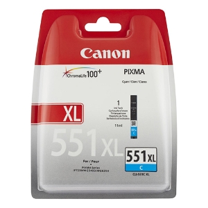 Picture of TINTEIRO ORIGINAL CANON CLI-551C XL CYAN ALTA CAPAC.
