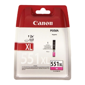 Imagem de TINTEIRO ORIGINAL CANON CLI-551M XL MAGENTA ALTA CAPAC.