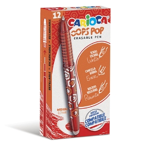 Picture of ESFEROGRÁFICA APAGÁVEL CARIOCA OOPS POP 0.7 VERMELHO (42044/03)