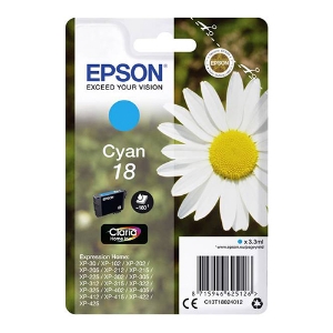 Imagem de TINTEIRO ORIGINAL EPSON 18 MARGARIDA CYAN (T1802)