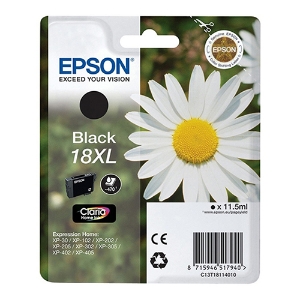 Imagem de TINTEIRO ORIGINAL EPSON 18XL MARGARIDA PRETO (T1811)