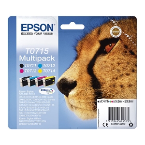 Picture of TINTEIRO ORIGINAL EPSON T0715 PACK C/4 CORES