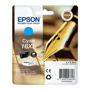 Picture of TINTEIRO ORIGINAL EPSON T1632 Nº16XL CYAN ALTA CAPAC.