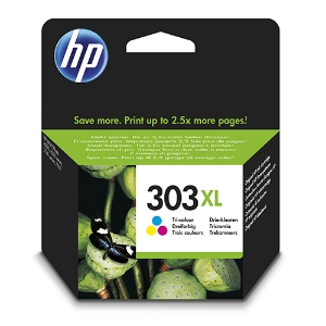 Imagem de TINTEIRO ORIGINAL HP 303XL T6N03AE CORES ALTA CAPAC.