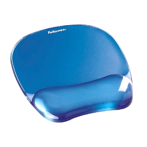 Picture of BASE P/RATO C/APOIO DE PULSOS FELLOWES CRYSTALS AZUL 9114120